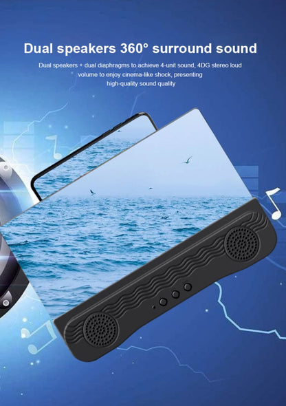 K9 Anti-Ultraviolet Bluetooth Speaker 14 Inch HD Mobile Phone Screen Amplifier Holder Emergency Power Supply - Screen Magnifier by PMC Jewellery | Online Shopping South Africa | PMC Jewellery