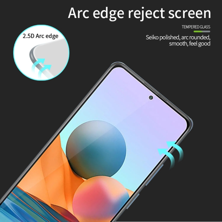 For Xiaomi Redmi Note 10 Pro / Note 10 Pro Max PINWUYO 9H 2.5D Full Screen Tempered Glass Film(Black) - free shipping - PMC TechLife - Order now!
