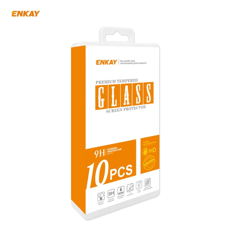 For Redmi Note 10 / Note 10S 10 PCS ENKAY Hat-Prince Full Glue 0.26mm 9H 2.5D Tempered Glass Full Coverage Film -  by ENKAY | Online Shopping South Africa | PMC TechLife | Buy Now Pay Later Mobicred