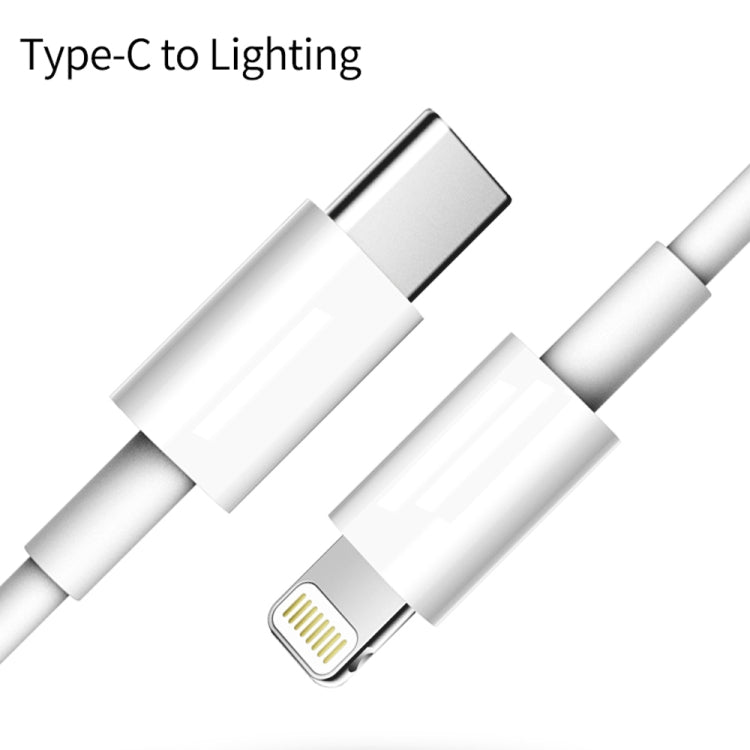 PD 20W Single USB-C / Type-C Port Travel Charger + 3A PD3.0 USB-C / Type-C to 8 Pin Fast Charge Data Cable Set, US Plug 1.5m - USB Charger by PMC TechLife | Online Shopping South Africa | PMC TechLife | Buy Now Pay Later Mobicred