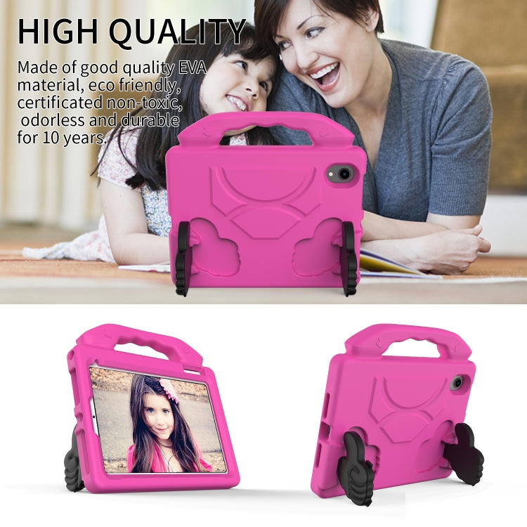 For iPad mini 6 / mini 2024 Children EVA Shockproof Tablet Case with Thumb Bracket(Rose Red) - free shipping - PMC TechLife - Order now!