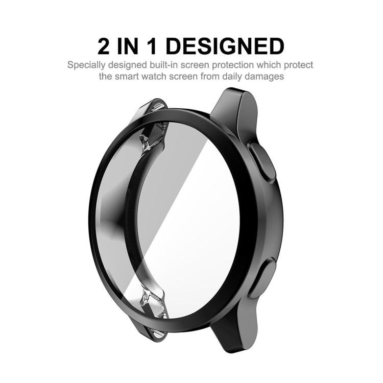 Compatible with Garmin Venu 2 45mm / Vivoactive 4 45mm ENKAY Hat-Prince Full Coverage Electroplate TPU Soft Case(Black) - Watch Cases by ENKAY | Online Shopping South Africa | PMC TechLife | Buy Now Pay Later Mobicred