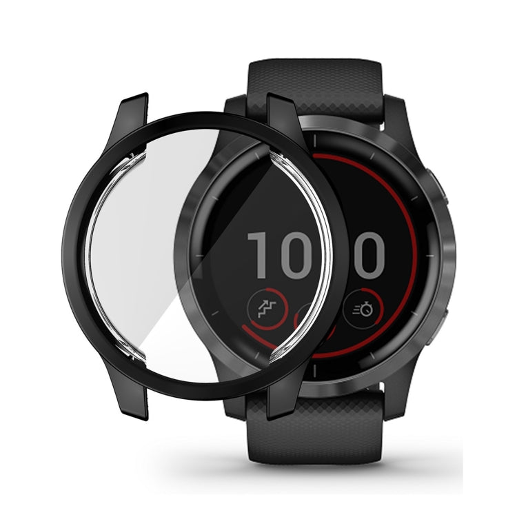 Compatible with Garmin Venu 2S 40mm / Vivoactive 4S 40mm ENKAY Hat-Prince Full Coverage Electroplate TPU Soft Case(Black) - Watch Cases by ENKAY | Online Shopping South Africa | PMC TechLife | Buy Now Pay Later Mobicred
