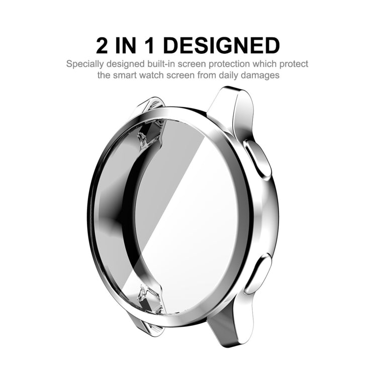 Compatible with Garmin Venu 2S 40mm / Vivoactive 4S 40mm ENKAY Hat-Prince Full Coverage Electroplate TPU Soft Case(Silver) - free shipping - PMC TechLife - Order now!