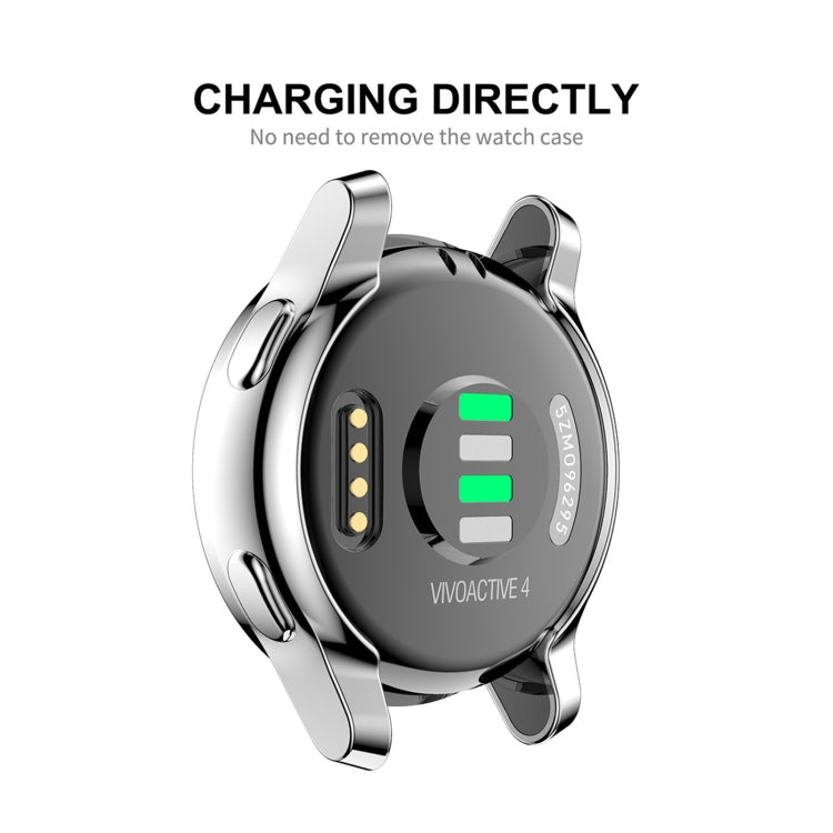 Compatible with Garmin Venu 2S 40mm / Vivoactive 4S 40mm ENKAY Hat-Prince Full Coverage Electroplate TPU Soft Case(Silver) - free shipping - PMC TechLife - Order now!