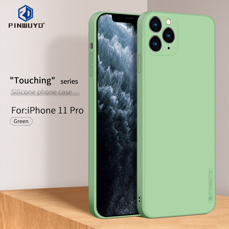 For iPhone 11 Pro PINWUYO Sense Series Liquid Silicone TPU Mobile Phone Case(Green) - free shipping - PMC TechLife - Order now!