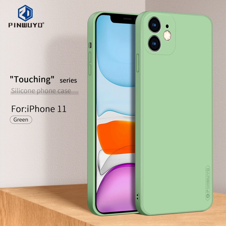 For iPhone 11 PINWUYO Sense Series Liquid Silicone TPU Mobile Phone Case (Green) - free shipping - PMC TechLife - Order now!
