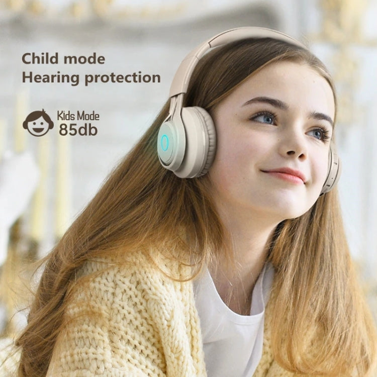 BT06C Cute Wireless Bluetooth 5.0 Headset for Children with Microphone LED Light Suppport Aux-in(Purple) - Headset & Headphone by PMC TechLife | Online Shopping South Africa | PMC TechLife