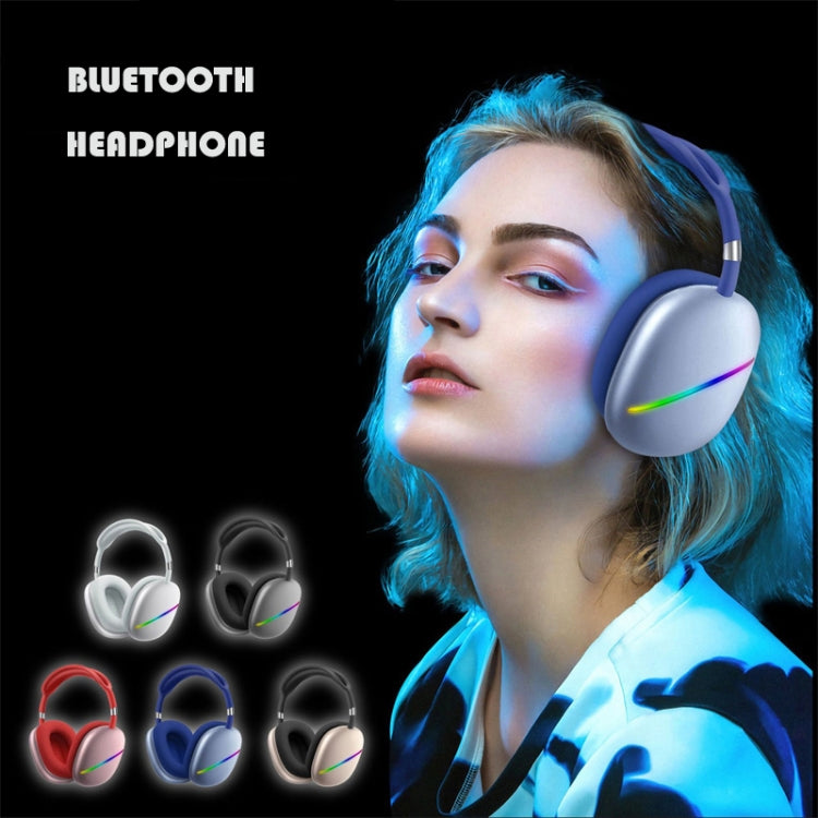 AKZ MAX10 Head-mounted RGB Wireless Bluetooth Music Headset With Microphone, Supports TF Card(Gold) - Headset & Headphone by PMC TechLife | Online Shopping South Africa | PMC TechLife