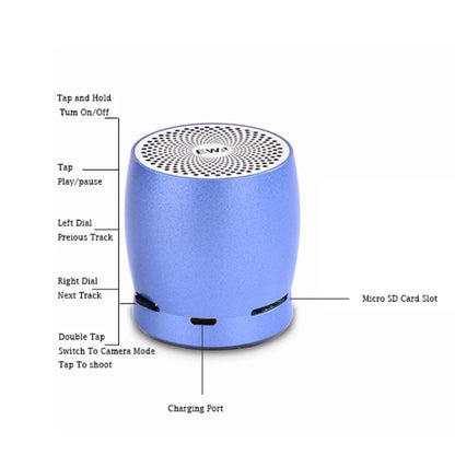 EWA A1 Portable TWS Bluetooth Wireless Speaker IPX5 Waterproof Support TF Card(Rose Gold) - Mini Speaker by EWA | Online Shopping South Africa | PMC Jewellery