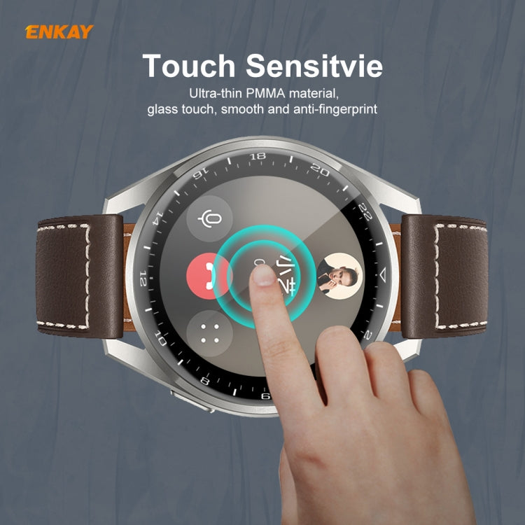 5 PCS For Huawei WATCH 3 Pro 48mm ENKAY Hat-Prince 3D Full Coverage Soft PC Edge + PMMA HD Screen Protector Film - Screen Protector by ENKAY | Online Shopping South Africa | PMC TechLife | Buy Now Pay Later Mobicred