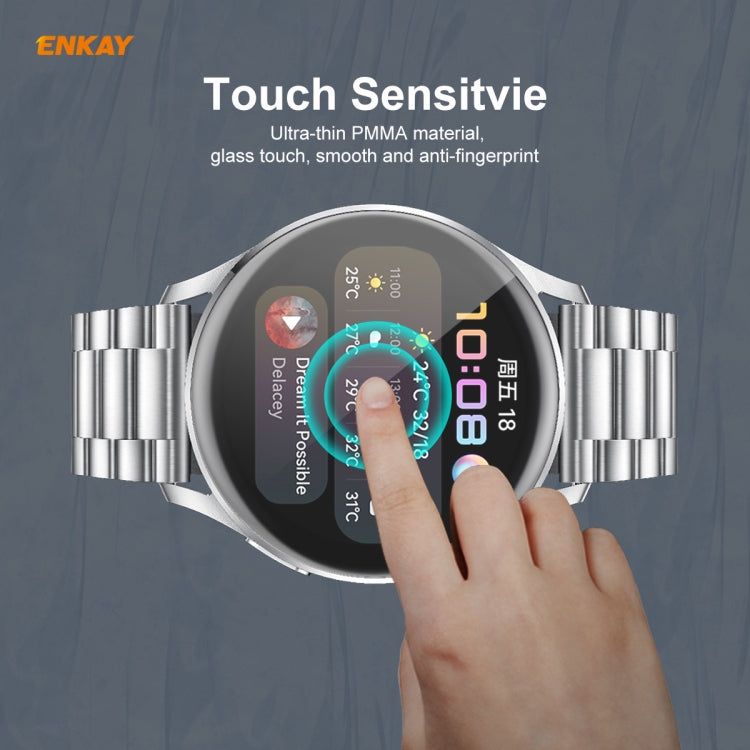 5 PCS For Huawei WATCH 3 46mm ENKAY Hat-Prince 3D Full Coverage Soft PC Edge + PMMA HD Screen Protector Film - Screen Protector by ENKAY | Online Shopping South Africa | PMC TechLife | Buy Now Pay Later Mobicred