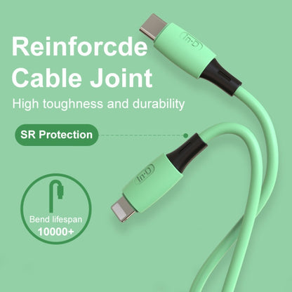 ENKAY Hat-Prince ENK-CB209 PD 20W 3A Type-C to 8 Pin Silicone Data Sync Fast Charging Cable, Cable Length: 1.2m(Green) - Normal Style Cable by ENKAY | Online Shopping South Africa | PMC Jewellery