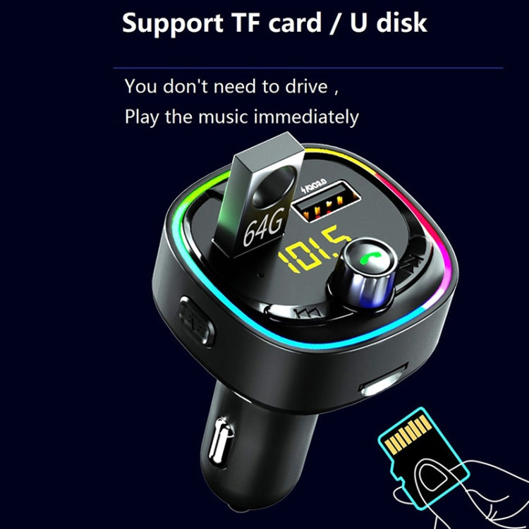 BT08D FM Transmitter Hands-free Car Kit MP3 Audio Player with QC3.0 + PD18W 5A Auto Fast Charger FM Modulator - free shipping - PMC TechLife - Order now!