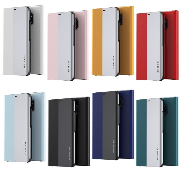 For Huawei P30 Pro Side Electroplated Dormant Ultra-Thin Horizontal Flip Leather Case with Holder(Black) - Huawei Cases by PMC TechLife | Online Shopping South Africa | PMC TechLife | Buy Now Pay Later Mobicred