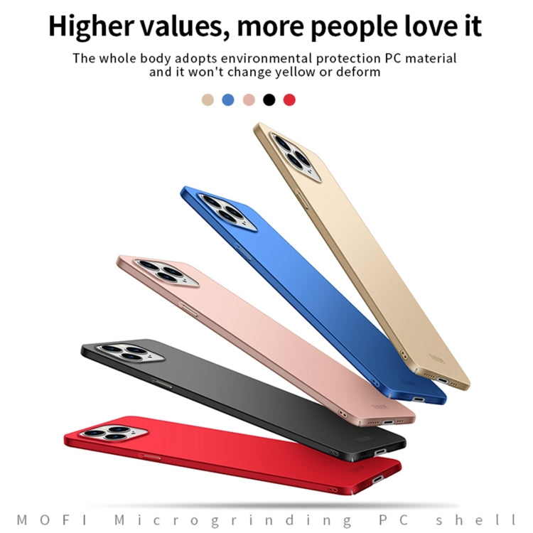 For iPhone 13 Pro MOFI Frosted PC Ultra-thin Hard Case(Black) - iPhone 13 Pro Cases by MOFI | Online Shopping South Africa | PMC Jewellery | Buy Now Pay Later Mobicred