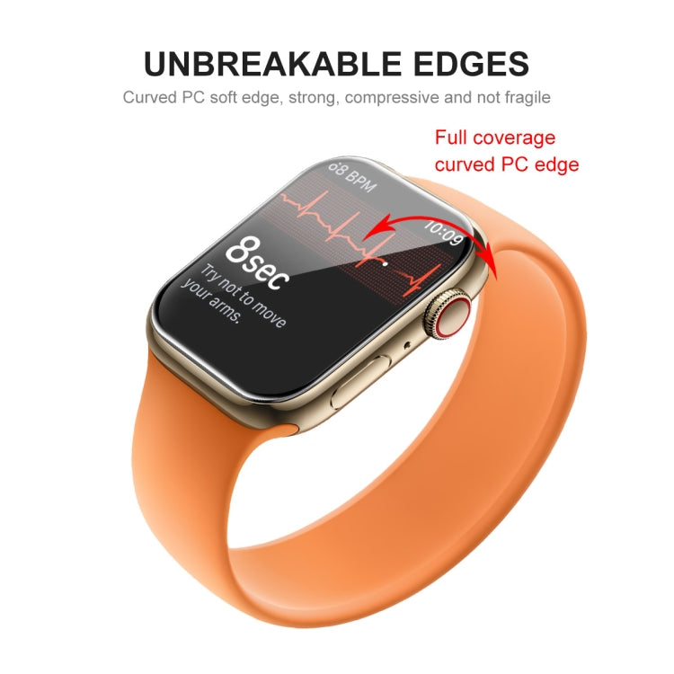 2 PCS For Apple Watch Series 7 41mm ENKAY Hat-Prince 3D Full Coverage Soft PC Edge + PMMA HD Screen Protector Film - Others by ENKAY | Online Shopping South Africa | PMC TechLife | Buy Now Pay Later Mobicred