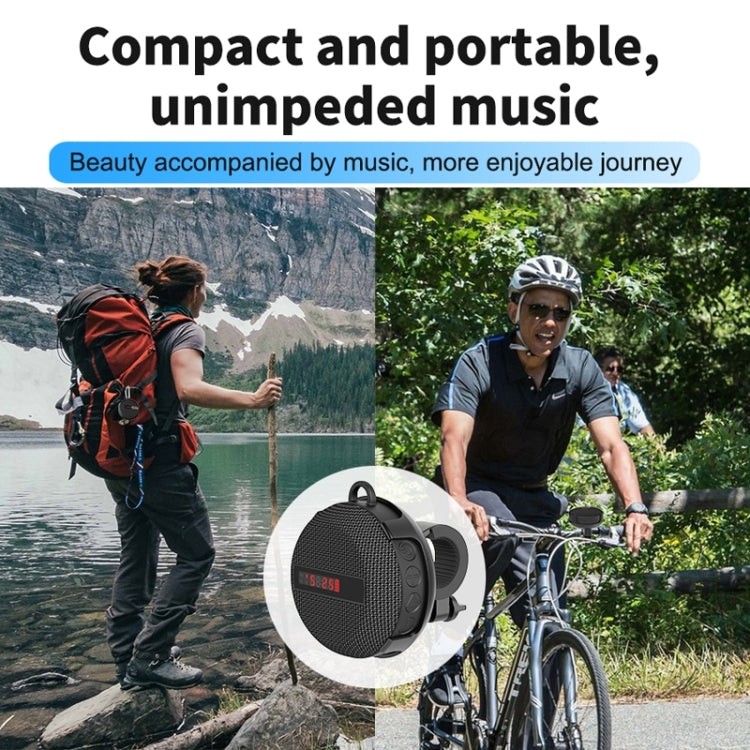 BT368 LED Digital Display Outdoor Portable IPX65 Waterproof Bluetooth Speaker(Red) - Waterproof Speaker by PMC TechLife | Online Shopping South Africa | PMC TechLife