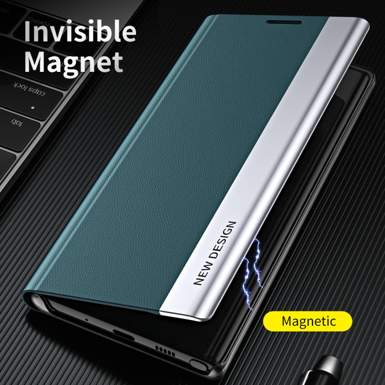 For Xiaomi Redmi Note 10 Pro / Note 10 Pro Max Side Electroplated Magnetic Ultra-Thin Horizontal Flip Leather Case with Holder(Black) - free shipping - PMC TechLife - Order now!