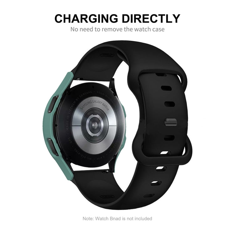 ENKAY Hat-Prince Full Coverage PC Frame + Tempered Glass Protector Composite Case for Samsung Galaxy Watch4 40mm(Transparent) - Watch Cases by ENKAY | Online Shopping South Africa | PMC TechLife | Buy Now Pay Later Mobicred