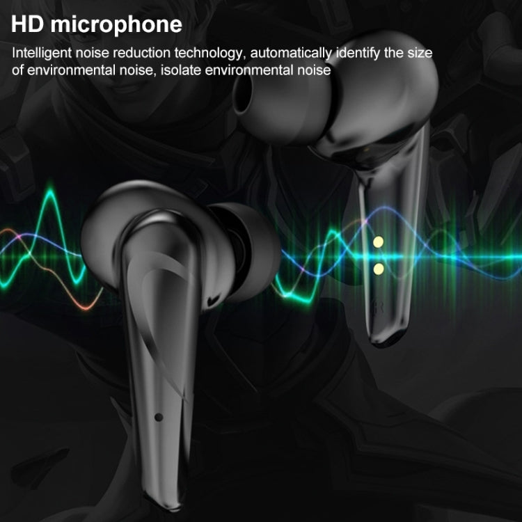 TWS-G11 Bluetooth 5.0 Low Latency TWS Stereo Gaming Earphone with Cool LED(Black) - TWS Earphone by PMC TechLife | Online Shopping South Africa | PMC TechLife