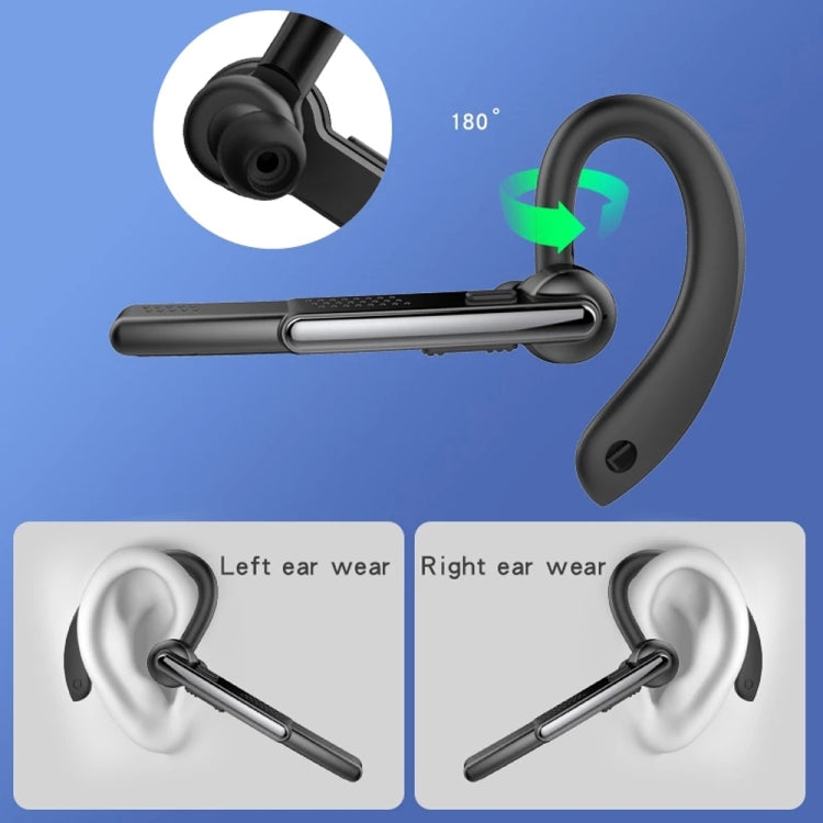 P40 Wireless Bluetooth 5.1 Business Noise Cancelling Earphone with Mic Support Handsfree(Black) - Bluetooth Earphone by PMC TechLife | Online Shopping South Africa | PMC TechLife