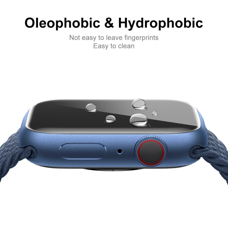 ENKAY Hat-Prince Protective TPU Watch Case + Full Coverage PET Screen Protector Film For Apple Watch Series 8 / 7 41mm(Light Blue) - free shipping - PMC TechLife - Order now!