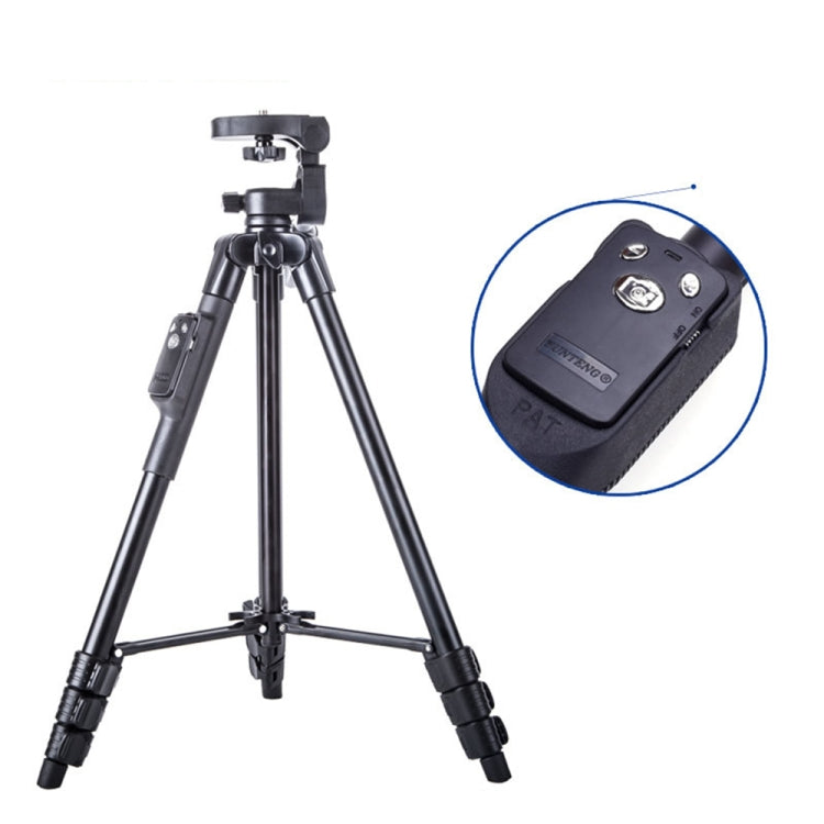 YUNTENG VCT-5218 Aluminum Tripod Mount with Bluetooth Remote Control & 3-Way Head & Phone Clamp - Tripods by YUNTENG | Online Shopping South Africa | PMC TechLife | Buy Now Pay Later Mobicred