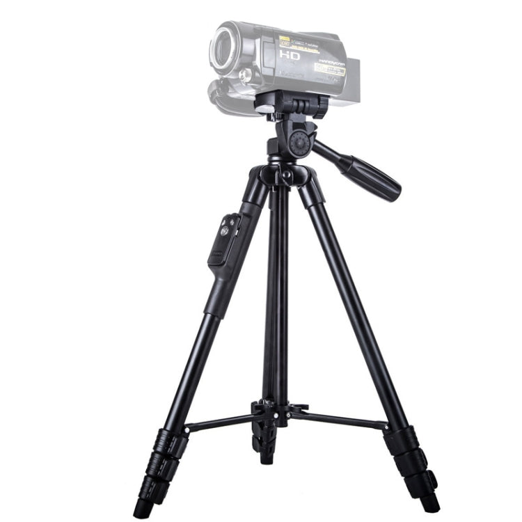 YUNTENG VCT-5218 Aluminum Tripod Mount with Bluetooth Remote Control & 3-Way Head & Phone Clamp - Tripods by YUNTENG | Online Shopping South Africa | PMC TechLife | Buy Now Pay Later Mobicred