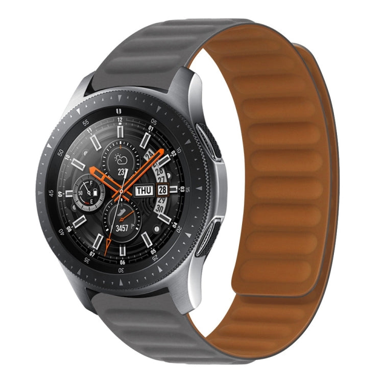 For Samsung Galaxy Live SM-R382 Silicone Magnetic Watch Band(Gray) - Watch Bands by PMC TechLife | Online Shopping South Africa | PMC TechLife | Buy Now Pay Later Mobicred