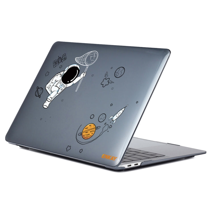 For MacBook Air 13.3 inch A1932 2018 ENKAY Spaceman Pattern Laotop Protective Crystal Case(Spaceman No.2) - MacBook Air Cases by ENKAY | Online Shopping South Africa | PMC TechLife | Buy Now Pay Later Mobicred
