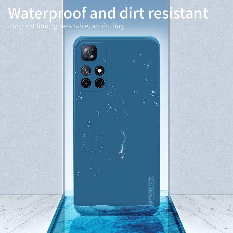 For Xiaomi Redmi Note 11 / Poco M4 Pro 5G PINWUYO Liquid Silicone TPU Phone Case(Black) - free shipping - PMC TechLife - Order now!