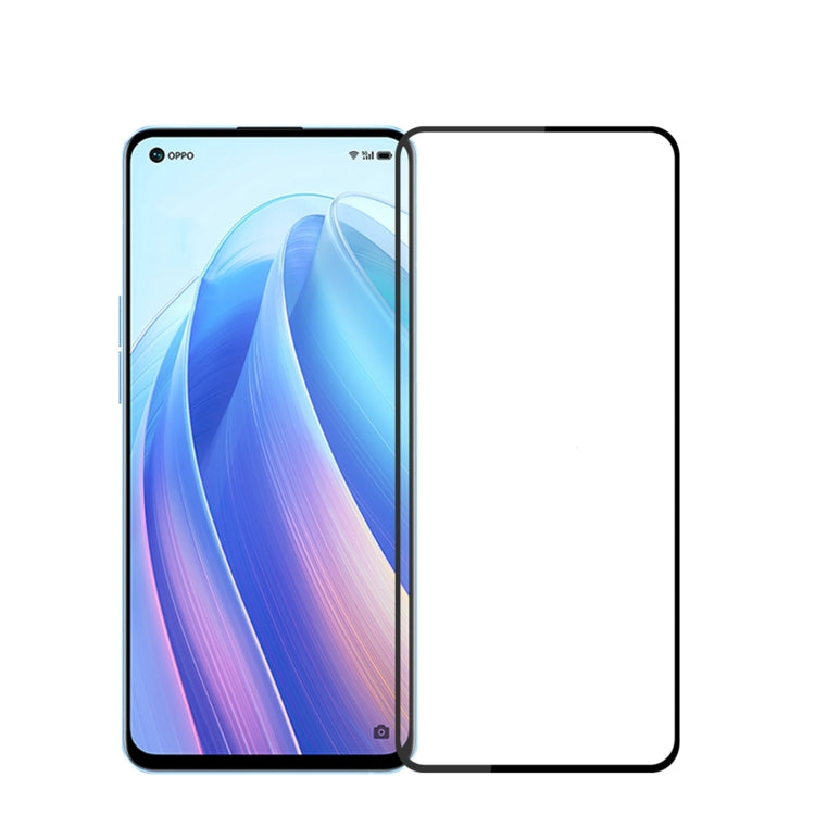 For OPPO Reno7 5G PINWUYO 9H 2.5D Full Screen Tempered Glass Film(Black) - free shipping - PMC TechLife - Order now!