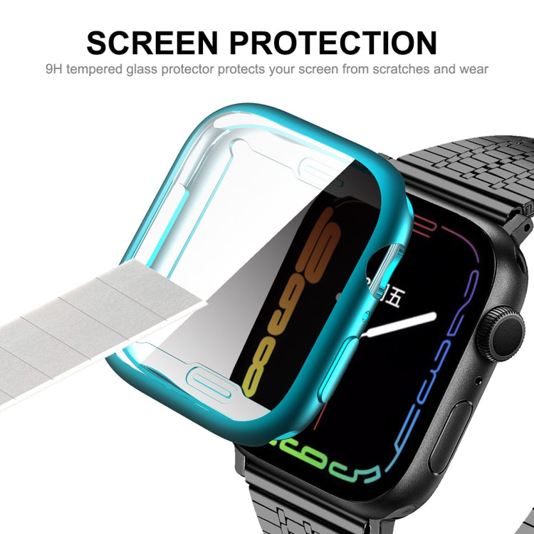 For Apple Watch Series 8 / 7 41mm ENKAY Hat-Prince Electroplated TPU Case(Silver) - Watch Cases by ENKAY | Online Shopping South Africa | PMC TechLife | Buy Now Pay Later Mobicred