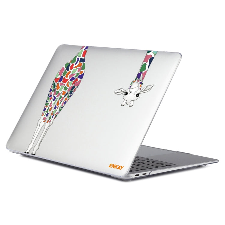 For MacBook Air 13.3 inch A2179 / A2337 ENKAY Hat-Prince Forest Series Pattern Laotop Protective Crystal Case(Giraffe Pattern) - MacBook Air Cases by ENKAY | Online Shopping South Africa | PMC TechLife | Buy Now Pay Later Mobicred