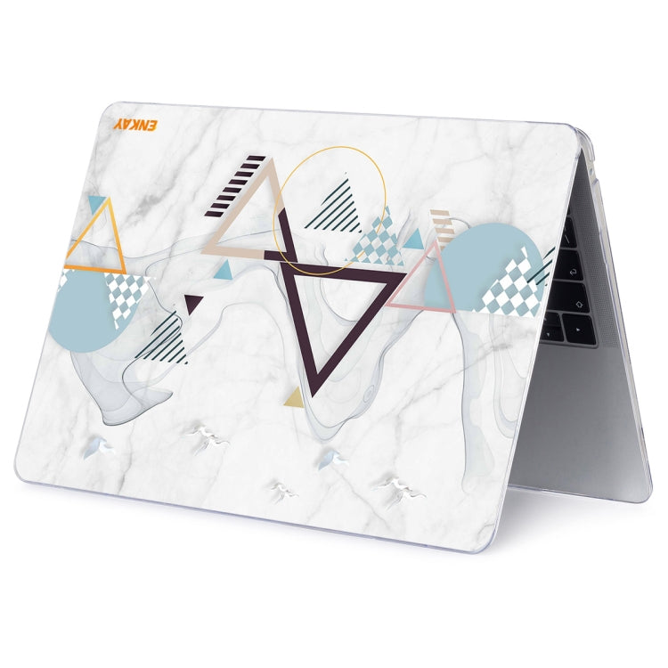 ENKAY Hat-Prince Geometry Pattern Laotop Protective Crystal Case for MacBook Pro 16.2 inch A2485 2021/A2880 2023 (Geometry No.4) - MacBook Pro Cases by ENKAY | Online Shopping South Africa | PMC TechLife | Buy Now Pay Later Mobicred