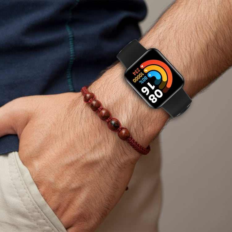 For Xiaomi Redmi Watch 2 Lite Two-Color Mixed Silicone Watch Band(Blue+White) - Watch Bands by PMC TechLife | Online Shopping South Africa | PMC TechLife | Buy Now Pay Later Mobicred