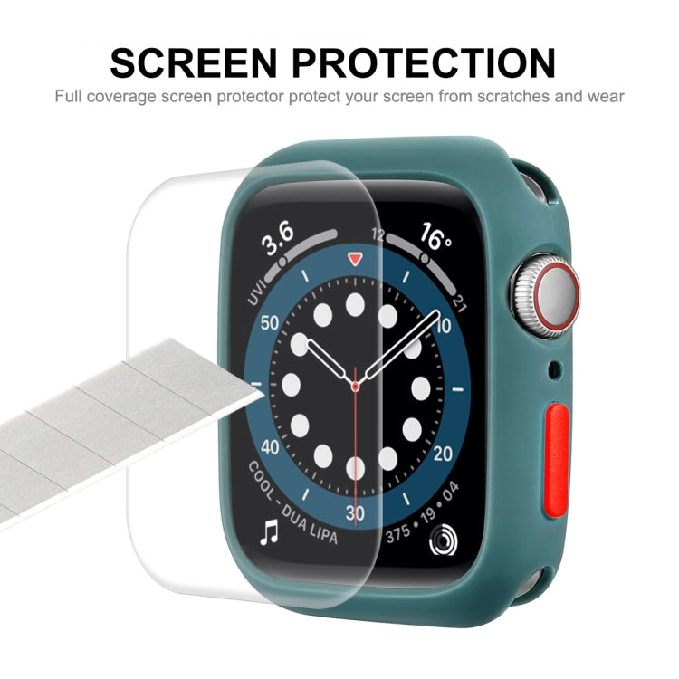 ENKAY  TPU Case  + Full Coverage PET Screen Protector For Apple Watch Series 8 / 7 45mm(White) - free shipping - PMC TechLife - Order now!
