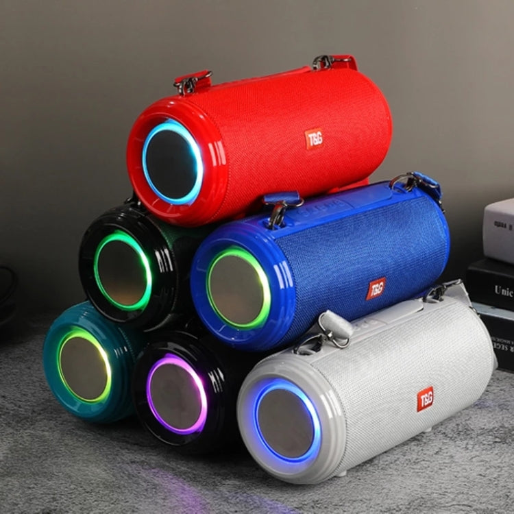 T&G TG537 RGB Light Portable Waterproof Bluetooth Speaker Supports FM / TF Card(Blue) - free shipping - PMC TechLife - Order now!