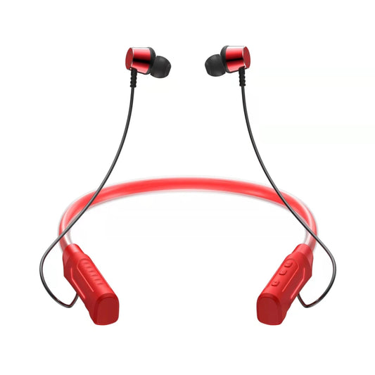 JG4 Flashing LED Neck-mounted Stereo Bluetooth Wireless Earphone(Red) - Neck-mounted Earphone by PMC Jewellery | Online Shopping South Africa | PMC Jewellery