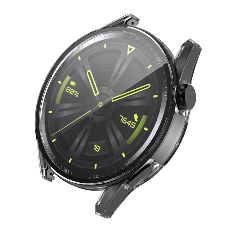 For Huawei Watch GT 3 46mm ENKAY PC Frame + Tempered Glass Protector Composite Case(Transparent) - Watch Cases by ENKAY | Online Shopping South Africa | PMC TechLife | Buy Now Pay Later Mobicred