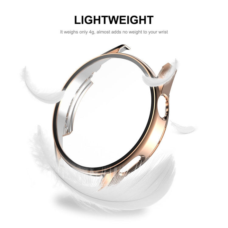 For Huawei Watch GT 3 46mm ENKAY PC Frame + Tempered Glass Protector Composite Case(Silver) - Watch Cases by ENKAY | Online Shopping South Africa | PMC TechLife | Buy Now Pay Later Mobicred