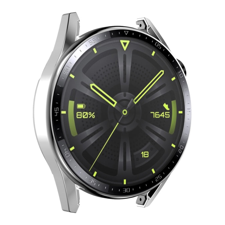 For Huawei Watch GT 3 46mm ENKAY PC Frame + Tempered Glass Protector Case With Scale(Silver) - free shipping - PMC TechLife - Order now!
