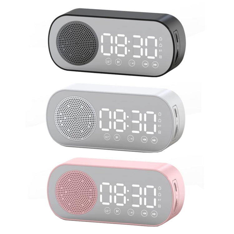 Z7 Digital Bluetooth 5.0 Speaker Multi-function Mirror Alarm Clock FM Radio(White) - Desktop Speaker by PMC TechLife | Online Shopping South Africa | PMC TechLife | Buy Now Pay Later Mobicred