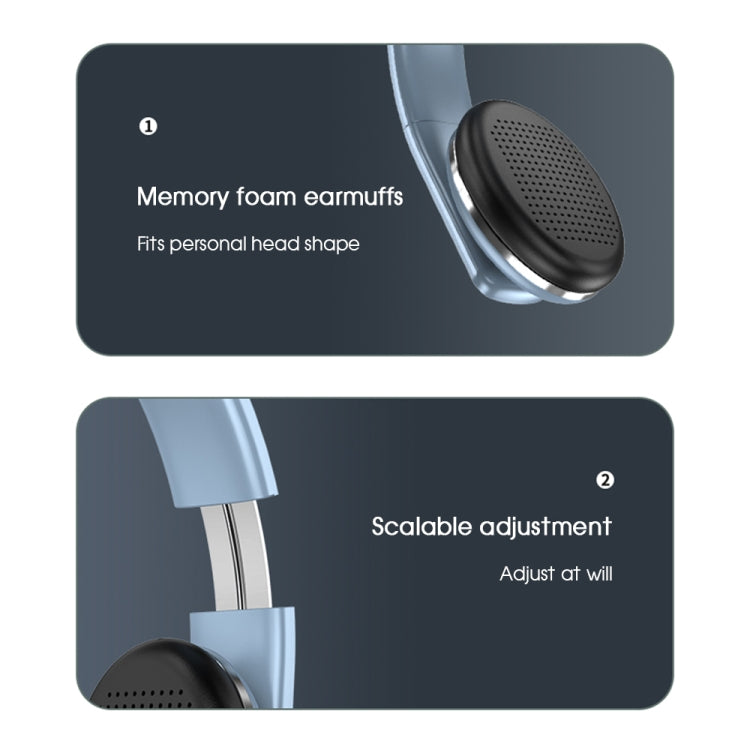 A50 Bass Stereo Wireless Bluetooth HIFI Headset with Mic(Blue) - Headset & Headphone by PMC TechLife | Online Shopping South Africa | PMC TechLife