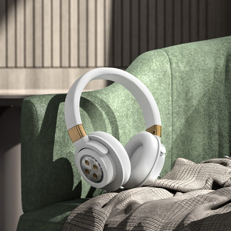 A51 USB Charging Wireless Bluetooth HIFI Stereo Headset with Mic(White) - Headset & Headphone by PMC TechLife | Online Shopping South Africa | PMC TechLife