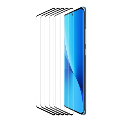 5 PCS For Xiaomi 12 / 12X / 12S ENKAY 3D Hot Bending Explosion-proof Full Tempered Glass Film - 12 Tempered Glass by ENKAY | Online Shopping South Africa | PMC Jewellery