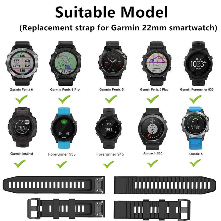Compatible with Garmin Approach s60 Silicone Watch Band(Blue) - Watch Bands by PMC TechLife | Online Shopping South Africa | PMC TechLife | Buy Now Pay Later Mobicred