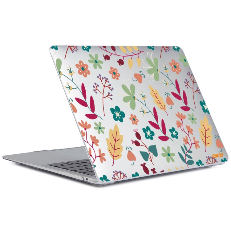 ENKAY Flower Series Pattern Laotop Protective Crystal Case For MacBook Pro 15.4 inch A1707 / A1990(Spring) - MacBook Pro Cases by ENKAY | Online Shopping South Africa | PMC Jewellery