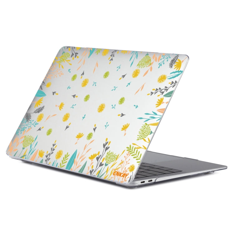 ENKAY Flower Series Pattern Laotop Protective Crystal Case For MacBook Pro 15.4 inch A1707 / A1990(Dandelion) - free shipping - PMC TechLife - Order now!